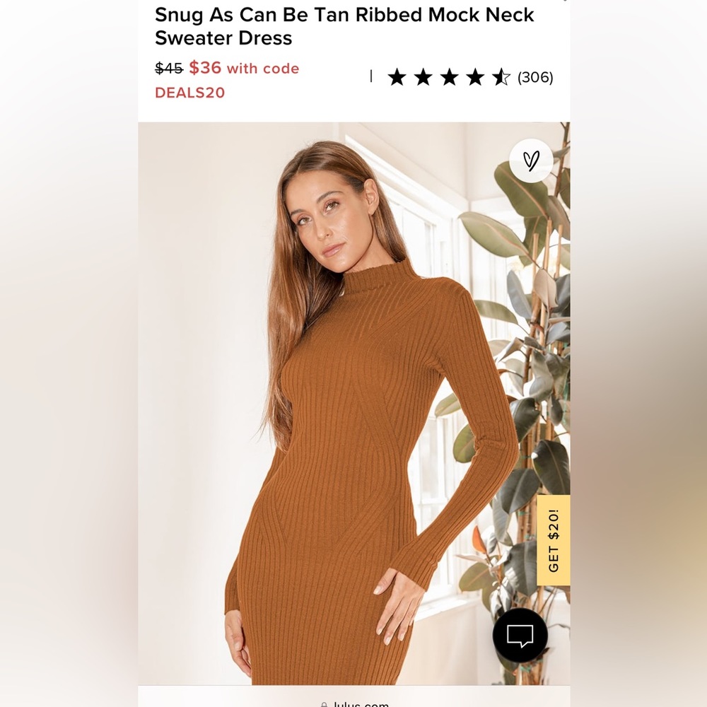 Brand new Lulu’s sweater dress - never worn. Small
